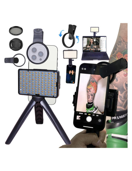 Kit de Luz LED para Tatuajes JZsmpmu 120 LEDs 320g Kit de Luz LED para Tatuajes JZsmpmu 120 LEDs 320g