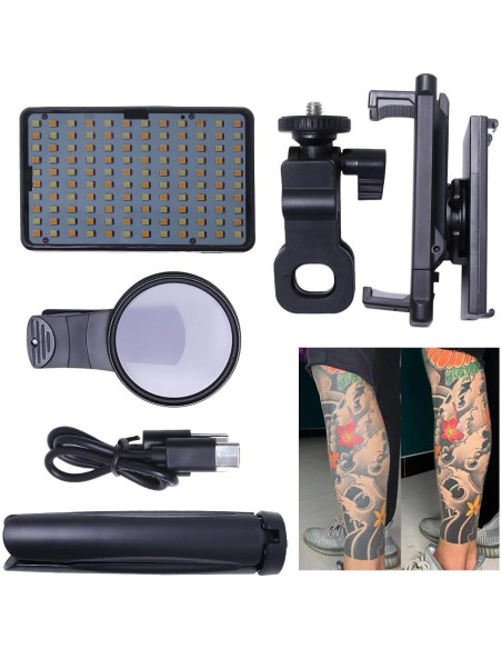 Kit de Luz LED para Tatuajes JZsmpmu 120 LEDs 320g Kit de Luz LED para Tatuajes JZsmpmu 120 LEDs 320g