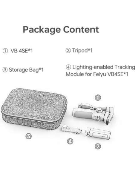 Gimbal Estabilizador FeiyuTech VB 4SE con Módulo de Luz Gimbal Estabilizador FeiyuTech VB 4SE con Módulo de Luz