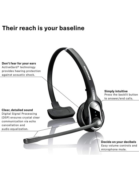 Auricular Inalámbrico Sennheiser SD PRO1 - PC y Teléfono