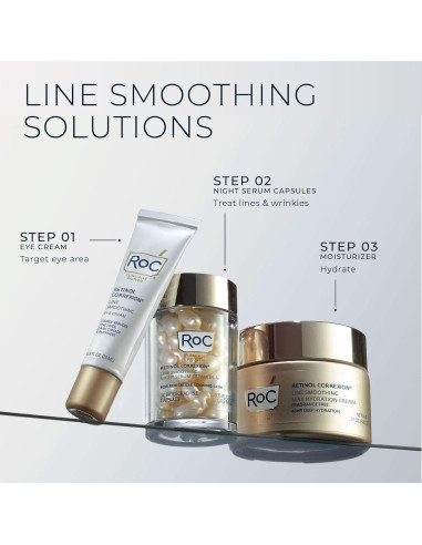 Suero Nocturno Anti-Envejecimiento RoC Retinol 30 Cápsulas 10.4 ml