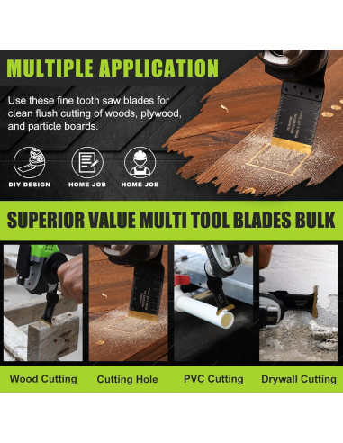 Cuchillas Oscilantes de Titanio COMOWARE 10 Pcs Multi-Tarea