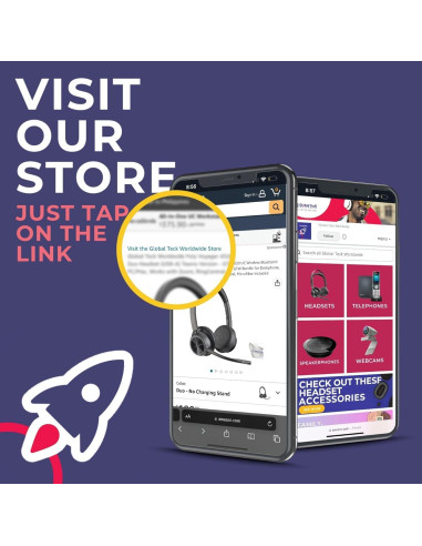 Auriculares Inalámbricos EPOS Adapt 360 con Dongle USB y Paño