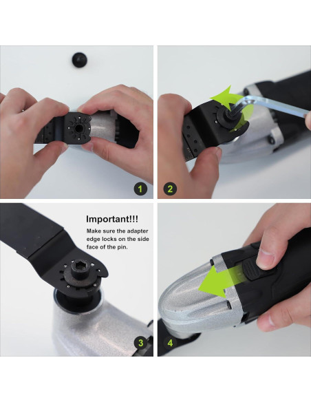 Cuchillas Oscilantes de Titanio COMOWARE 10 Pcs Multi-Tarea