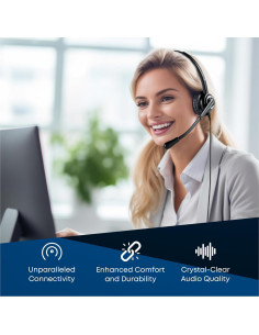 Auricular TruVoice VoicePro 10 y Webcam 1080P Full HD 2