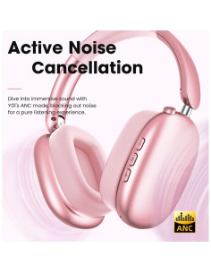 Auriculares Inalámbricos Wentronic Y01 Rosa, Bluetooth 5.3, 48h Batería 2
