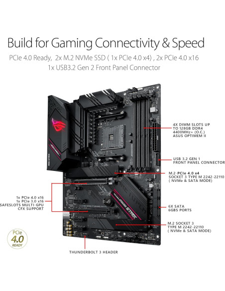 Placa Base ASUS ROG Strix B550-F Gaming WiFi II AM4 ATX