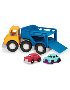 Camión Transportador de Juguete Battat con 2 Coches - 1 año+