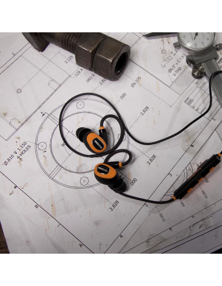 Auriculares Bluetooth ISOtunes PRO 2.0 Naranja 27 dB Reducción Ruido