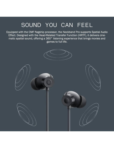 Auriculares Bluetooth CMF Neckband Pro - 50dB ANC, 37h Batería