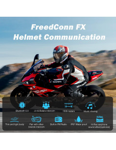 Auriculares Bluetooth FreedConn FX para Casco de Motocicleta - 2 Paquete 2