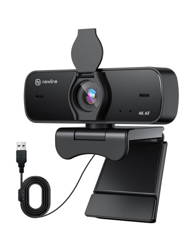Webcam 4K Newline con Auriculares Inalámbricos y Cancelación de Ruido