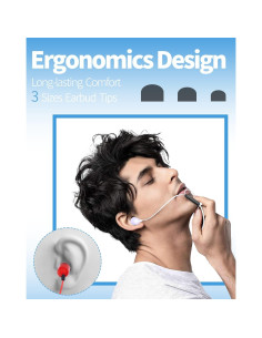 Auriculares con cable Yodamiack 3 metros con micrófono - Paquete de 3 2