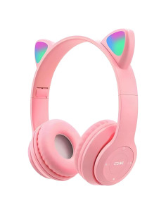 Auriculares Inalámbricos ZGSJ P47M Rosa con Cancelación de Ruido