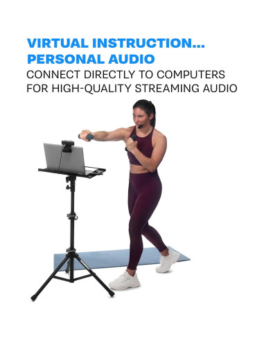 Sistema Inalámbrico Digital de Auriculares Fitness Samson AirLine XD USB - Batería Recargable, Rango de 30.48m