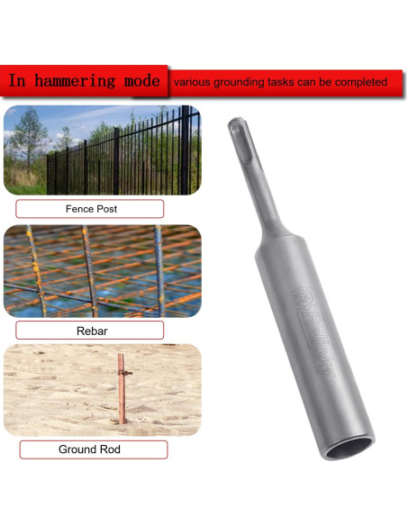 Controlador de Varilla de Tierra Relioky SDS Plus 170mm