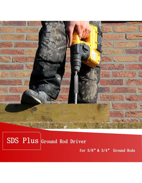 Controlador de Varilla de Tierra Relioky SDS Plus 170mm