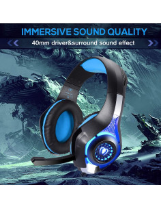 Auriculares Gaming BlueFire CW49 con Micrófono y LED 3.5mm 2