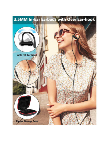 Paquete de 2 Auriculares In-Ear 3.5mm con Cancelación de Ruido