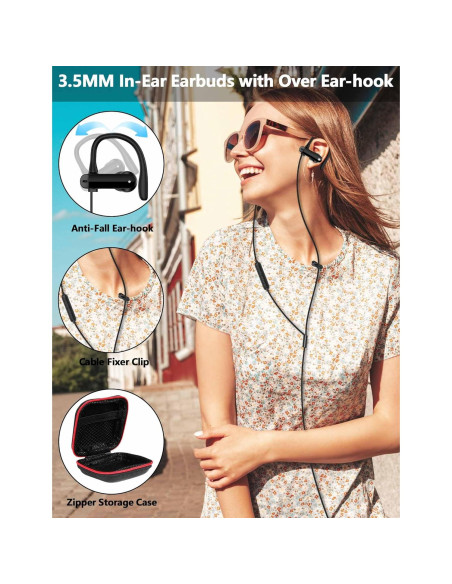 Paquete de 2 Auriculares In-Ear 3.5mm con Cancelación de Ruido