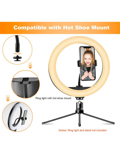 Soporte Universal para Teléfono con Luz Anular JIAYUE