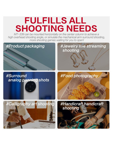 Trípode de cámara 182cm Aluminio DSLR con Monopie y Cabezal 360