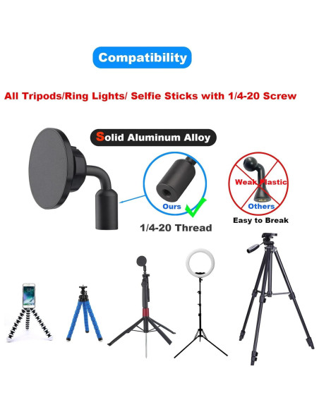 Adaptador de Montaje de Trípode Magnético Rigdance para Magsafe