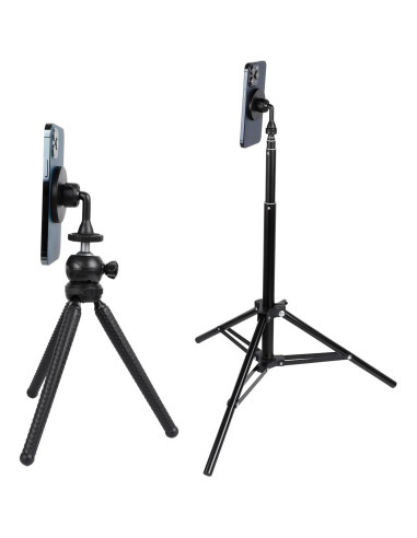 Adaptador de Montaje de Trípode Magnético para iPhone 16 15 14 13 12