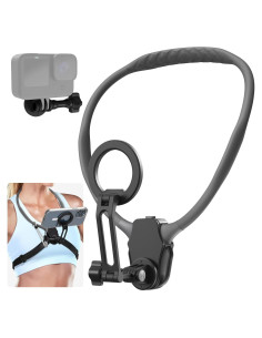 Soporte Magnético para Teléfono en el Cuello ITEFDTUTNE Gris