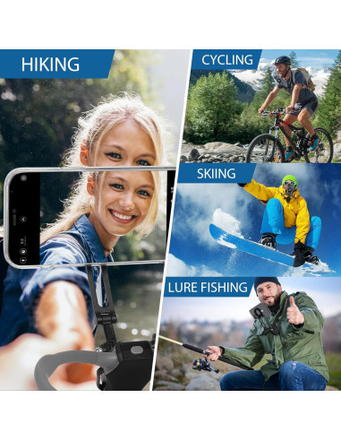 Soporte Magnético para Teléfono en el Cuello ITEFDTUTNE Gris