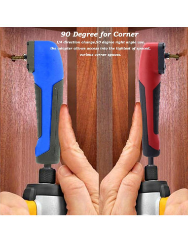 Adaptador de Taladro en Ángulo Recto MJFUNTXY 90 Azul