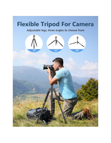 Trípode Profesional Victiv 200 cm para Cámara DSLR y Monopod