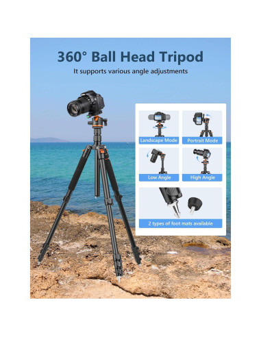 Trípode Profesional Victiv 200 cm para Cámara DSLR y Monopod