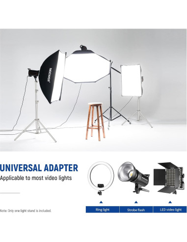 Soporte de Luz NEEWER ST-280SS 2.8m Acero Inoxidable Ajustable