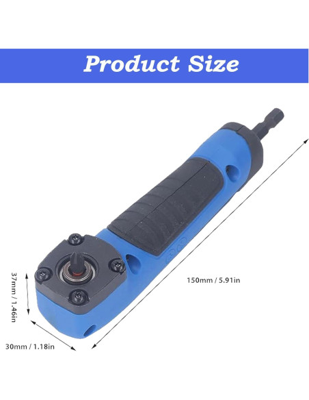 Adaptador de Taladro en Ángulo Recto MJFUNTXY 90 Azul