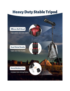 Trípode Profesional JOILCAN 83" Aluminio Carga 15.88 kg 2