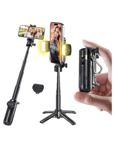 Trípode Selfie Portátil MAGIC JOHN con Luz y Control Remoto