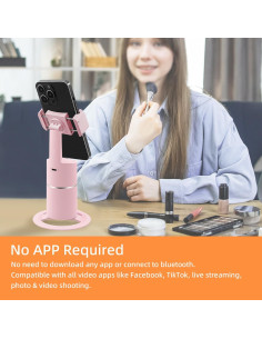 Trípode de Seguimiento Facial Mcbazel MT-010411 Rosa 360 2