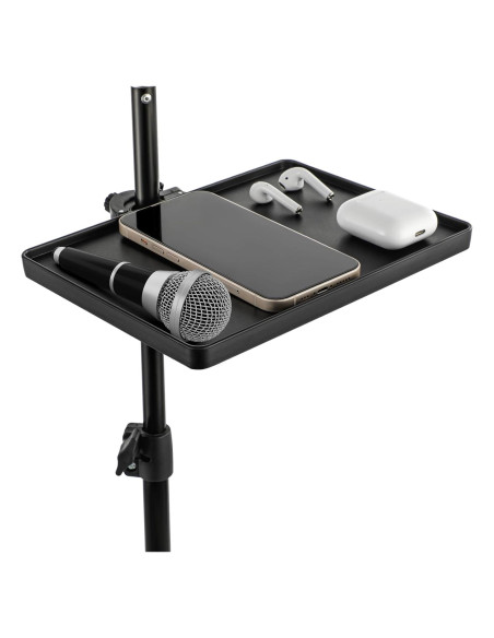 Bandeja Soporte Micrófono Universal ABS 22x16.5cm 3kg