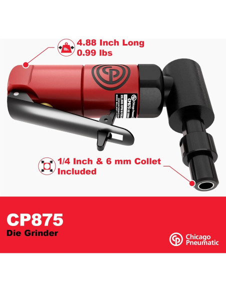 Amoladora Neumática Chicago Pneumatic CP875K 0.3 HP 22500 RPM