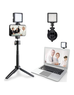 Trípode y Luz LED VidLight USB Recargable para Streaming