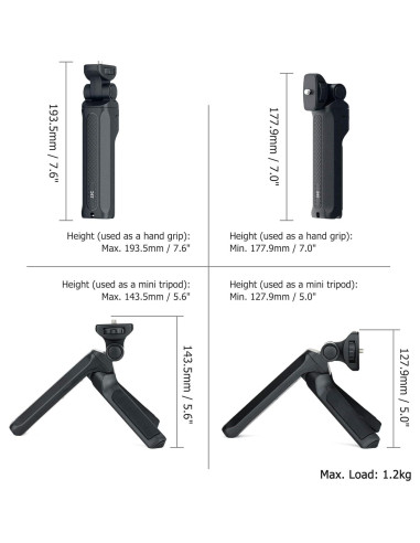 Trípode Mini de Agarre Jinjiacheng para Cámaras Sin Espejo