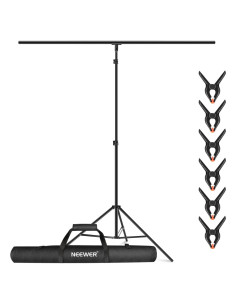 Kit de Soporte de Fondo NEEWER 2.6m Ajustable con 6 Abrazaderas