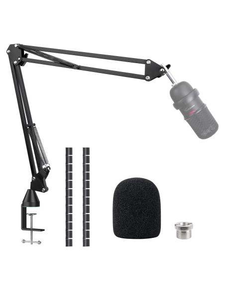 Brazo de Boom para Micrófono HyperX SoloCast - Soporte Ajustable Brazo de Boom para Micrófono HyperX SoloCast - Soporte Ajustable