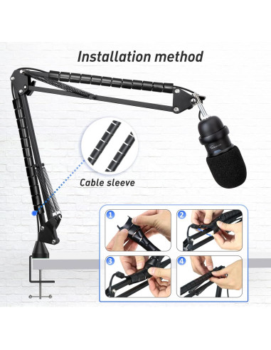 Brazo de Boom para Micrófono HyperX SoloCast - Soporte Ajustable