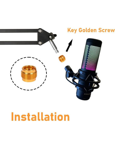 Soporte de Micrófono Ajustable YUZUHOME para HyperX QuadCast