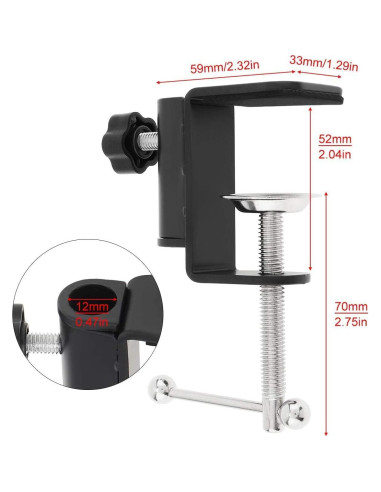 Soporte de Micrófono YUZUHOME para Blue Yeti y Nano, Negro