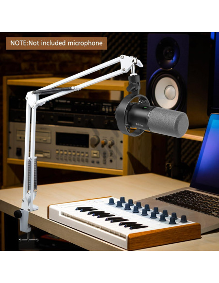 Brazo de Boom Blanco SUNMON para Micrófono Fifine K688