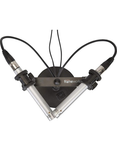 Barra de Montaje Doble de Micrófono Gator Frameworks GFWMIC1TO2