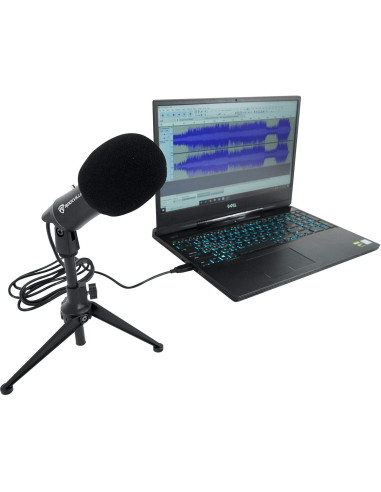 Micrófono USB Rockville Z-Stream + Brazo Ajustable Audio Technica